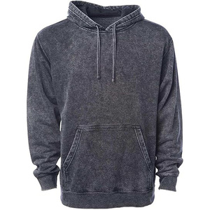 Sun Faded Custom Acid Wash Hoodies High Gsm Stone Washed Sudadera con capucha y pantalones de chándal para hombre - Product Image 1