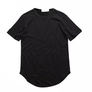 Haute qualité 100% coton T-Shirt coupe régulière unisexe hommes femmes chemises goutte épaule avant Logo conception unie - Product Image 5