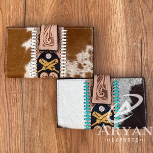 กระเป๋าคลัทช์หนังวัวขนสัตว์มีลวดลายแบบตะวันตกใช้มือแกะสลักกระเป๋าถือมีสไตล์กระเป๋าสตางค์หลายดีไซน์ - Product Image 1