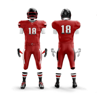 Uniforme de Fútbol Americano Personalizado de la Mejor Calidad 2025, Conjunto para Adultos de Bajo Costo, Logotipo Frontal Corto, Tallas Grandes, Servicio OEM 100%