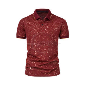 T-shirts polo grande taille T-shirts polo en coton à manches courtes pour hommes T-shirts polo logo personnalisé vente en gros OEM - Product Image 2