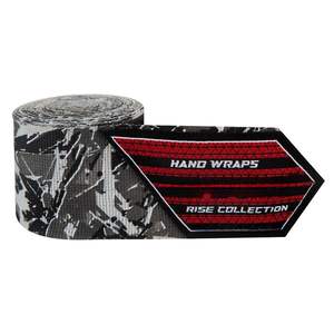 Mélange élastique en polyester respirant imprimé noir blanc enveloppes rapides de boxe de haute qualité Logo personnalisé enveloppes de main d'entraînement de gymnastique - Product Image 3