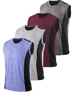 Camiseta Deportiva sin Mangas SKYRAY IMPEX para Hombre, Color Verde Sólido, Cuello Redondo, Tejido de Poliéster de Secado Rápido, Estampado Digital, 180g - Product Image 5
