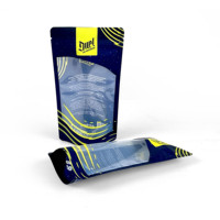 Sachet Doypack Personnalisé Imprimé pour Chewing-gum, Aliments pour Animaux, Bonbons, Snacks, Biscuits, Résistant à l'Humidité, Scellable à Chaud, Refermable