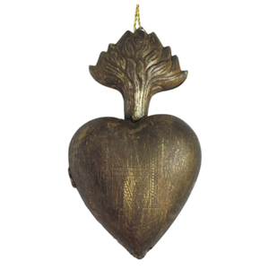 กล่องหัวใจศักดิ์สิทธิ์ทำจากโลหะสีเงินโบราณแขวนหัวใจศักดิ์สิทธิ์สำหรับตกแต่งผนังของขวัญและของตกแต่งคาทอลิก - Product Image 5