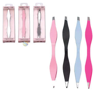 Pinzas de Cejas de Acero Inoxidable de Doble Cara de Primera Calidad, Puntas Inclinadas de Precisión, Herramienta de Belleza de Lujo Hecha a Mano - Product Image 5