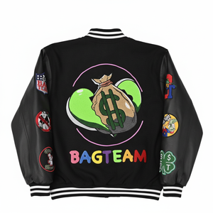 Fabricants de vêtements personnalisés, veste de baseball varsity en cuir avec broderie en chenille pour hommes, prix bas - Product Image 2