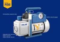 UNI-T UT336E KIT Manifold numérique + Pompe à vide de précision Gamme : 70 L/min 2,5 CFM pour la maintenance et la réparation de systèmes de réfrigération