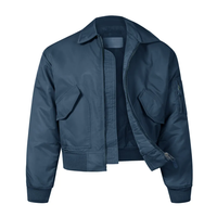 Nouvelle conception, veste bomber décontractée de haute qualité, coupe-vent, respirante, broderie en chenille, personnalisation de l'écusson de pilote, ODM