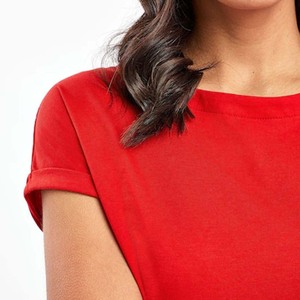 Camisetas de algodón liso de alta calidad OEM, camiseta recortada cuadrada con logotipo personalizado, Top corto de gran tamaño, camiseta para mujer, camisetas informales para niñas - Product Image 4