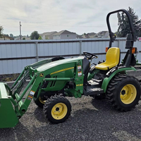 Mini tracteur John Deere 4052M, 50 CV, robuste et 4x4, mini tracteur à transmission par engrenages, tracteur utilitaire agricole