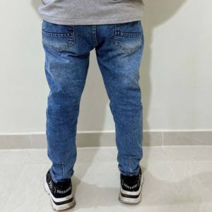 Custom <b>Jeans</b> Fashion Streetwear Hip Hop <b>Low</b> <b>Rise</b> <b>Baggy</b> <b>Jeans</b> Pants Cross Men's Denim Pants - Product Image 2