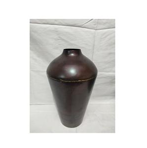 Best-selling rustic finished metal iron flower <b>vases</b> with decorative antique floral <b>engravings</b> for premium home interiors - Product Image 3