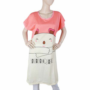 Camiseta larga de noche para mujer - Rosa oscuro - Product Image 2