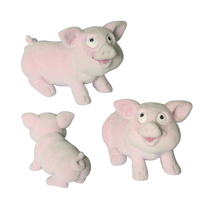 Niedliches Kawaii Rosa Stehendes Schweinchen Plüschtier Weiches Cartoon-Stofftier Kundenspezifisches Design Geburtstagsgeschenk für Kinder WJ0201