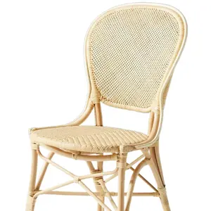 Sedia In Rattan di alta qualità moderna Ratan metallo esterno pila sedia da pranzo giardino pavone Rattan sedia fornitore In Vietnam migliore