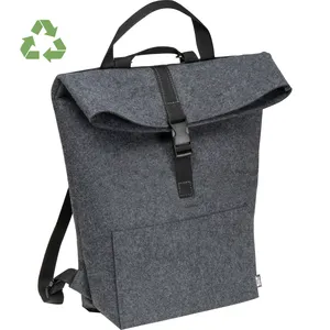 Mochila Promocional Lawrence Felt Sostenible de RPET, Porta Dispositivos Elegante y Ecológico - Product Image 1