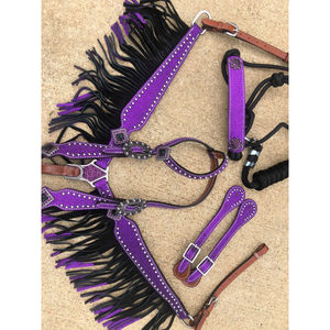 Genuine Leather Exclusive Western Equestrian Horse Headstall Premium Quality Smart Western Riding Headstall <b>Best</b> Market Price - Product Image 5