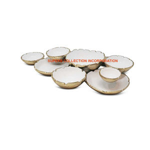 Cuenco para servir de diseño vintage para el hogar, artículos de comedor, cuenco para servir frutas, cuenco para servir de Metal plateado de gran calidad - Product Image 2