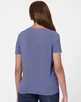 T-shirts pour femmes à col en V, 100% coton, manches courtes, respirants, écologiques, décontractés pour l'été, avec applications personnalisables