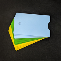 Cartes RFID en PVC imprimées en couleur, fréquence basse 125 kHz, format irrégulier, personnalisées avec trou