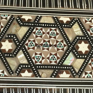 Caja de Recuerdos de Diseño con Incrustaciones de Resina MDF, Patrón Floral Grabado, Elegante, de Primera Calidad, Decoración de Lujo, Regalo para el Día de Acción de Gracias - Product Image 4