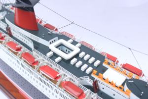 Modèle Premium SS France Liner |   Meilleur prix Édition spéciale avec lumières |   Affichage d'objets d'art historiques sur les navires océaniques - Product Image 2