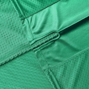 Maillot d'entraînement de football américain personnalisé en maille polyester à manches courtes, respirant, séchage rapide, antibactérien, anti-UV, grandes tailles, OEM - Product Image 4