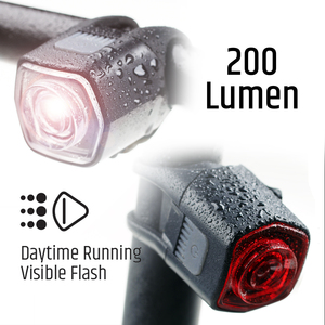 Feu arrière de vélo LED rechargeable USB-C avec batterie intégrée, étanche IPX4, en ABS et PC, pour la conduite nocturne, portable et automatique (OEM/ODM) - Product Image 4