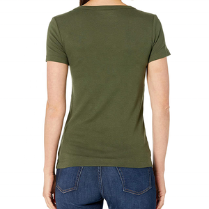 <b>Women's</b> 100% Cotton Sleeveless Soft Casual Solid T-Shirt with Logo Scoop <b>Neck</b> 220g Autumn Custom New Design - Product Image 4