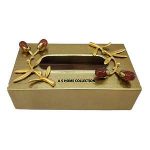 Standard Design Antique Color Square Shape Handmade <b>Hammered</b> Stainless Steel Metal Fancy Tissue Box <b>Holder</b> - Product Image 2