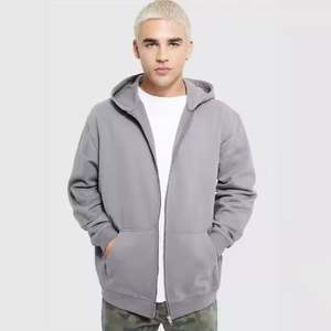 เสื้อฮู้ดมีซิปสำหรับผู้ชายเสื้อฮู้ดแบบมีซิปสไตล์ฮิปฮอปแบบเต็มตัวพิมพ์ลายแบบกำหนดเอง - Product Image 4