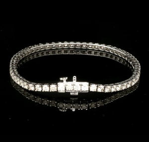 Alta calidad 925 plata esterlina 2mm 3mm Moissanite diamante tenis pulsera estilo Hip Hop Pass Diamond Tester para mujeres niñas - Product Image 3