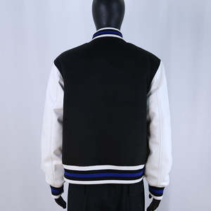 แจ็คเก็ตวาร์ซิตี้สไตล์สตรีทแวร์สำหรับฤดูหนาว  งานปักไหมพรม  แฟชั่นสุดฮิต  สไตล์เท่  พร้อมแพทช์  แจ็คเก็ตวาร์ซิตี้ผ้าขนสัตว์สำหรับผู้ชาย - Product Image 6