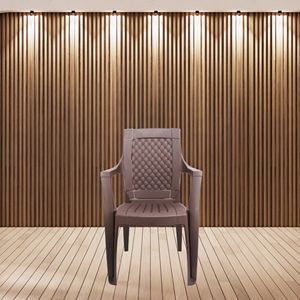 Silla de Hotel MYSTIQUE de Plástico con Diseño de Diamante, Moderna, Impermeable y Ecológica, para Uso en Interiores y Exteriores - Product Image 2