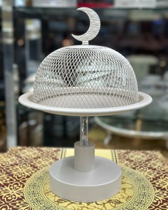 Petite décoration de table en forme de croissant de lune doré portable avec support surélevé, décoration festive pour la maison et la table pour le Ramadan et l'Aïd - Product Image 4