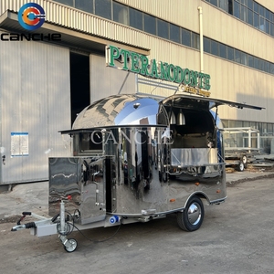 Nouvelle Remorque de Restauration Mobile Multifonctionnelle en Acier Inoxydable, Chariot Commercial Personnalisable pour Snacks et Aliments, Couleur au Choix - Product Image 3