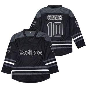 Custom Logo Adult Ice Hockey Jersey Professional Team Polyester Twill <b>Material</b> with <b>Embroidery</b> Customizable Apparel Adults Youth - Product Image 4