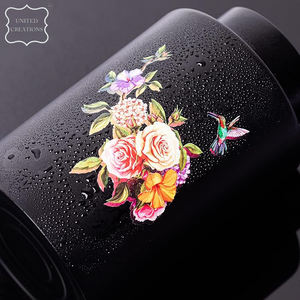 Urne funéraire en acier inoxydable étanche à l'air de couleur noire imprimée en ligne pour les cendres - Product Image 6