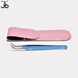 Pinzas de extensión de pestañas de punta de fibra altamente recomendadas JACKBILLY, pinzas de extensión de pestañas de embalaje de bolsa personalizada - Product Image 1