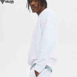 Sweat-shirt homme sur mesure pour tenue décontractée pull à panneau latéral lourd sweats respirants sweats en coton mélangé. - Product Image 5