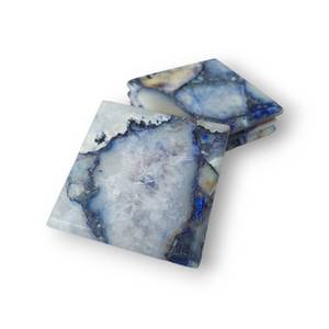 Sous-verres en bois de marbre gravés personnalisés Cadeaux de pendaison de crémaillère Ensemble de sous-verres en bois personnalisés Nouveau cadeau pour la maison Fournisseur en vrac - Product Image 5