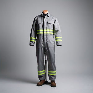 Vente en gros OEM Combinaison réfléchissante de sécurité routière haute visibilité personnalisée Vêtements de travail de construction Vêtements Frc Combinaison ignifuge - Product Image 2