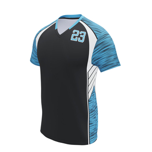 ชุดกีฬามาใหม่ ผ้าโพลีเอสเตอร์ 100% ราคาดีที่สุด เสื้อวอลเลย์บอล บริการ OEM เสื้อวอลเลย์บอลดีไซน์ใหม่ - Product Image 3