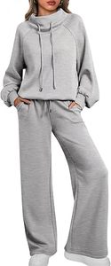 Ensemble de survêtement pour femme élégant à deux tons, respirant, léger, en polyester/coton, avec capuche, pour l'hiver, dernier design par Viral - Product Image 6