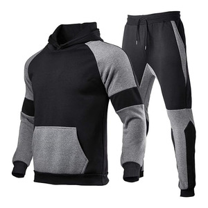 Logo Brodé Personnalisé Hommes Survêtement Hommes Ensemble Manteau À Capuche Pantalon Sweat À Capuche Surdimensionné Joggers Costumes - Product Image 4