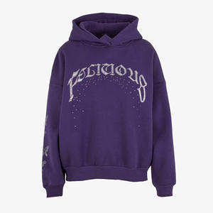 เสื้อฮู้ดผ้าฝุ่นแอซิดพร้อมโลโก้ออกแบบได้ตามต้องการ - Product Image 6