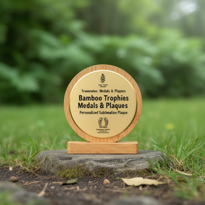 Bamboo Trophies Medals & <b>Plaques</b>-Personalized Sublimation Bamboo <b>Plaque</b> - Product Image 3