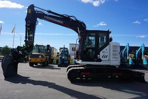 รถขุดไฮโดรมีค HMK 145 LC SR แบบตีนตะขาบขนาดกะทัดรัด พร้อมปั๊มเกียร์อีซูซุประสิทธิภาพสูง และปั๊มไฮดรอลิกคาวาซากิสำหรับงานหนัก ขายส่ง - Product Image 4