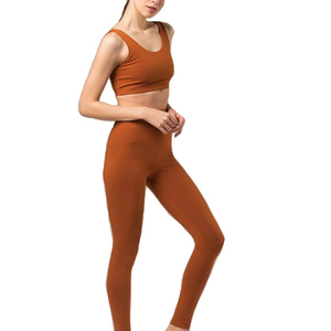 Soutiens-gorge de yoga pour femmes, étiquette privée, tenue de sport active, ensemble de vêtements de fitness, 2 pièces - Product Image 5